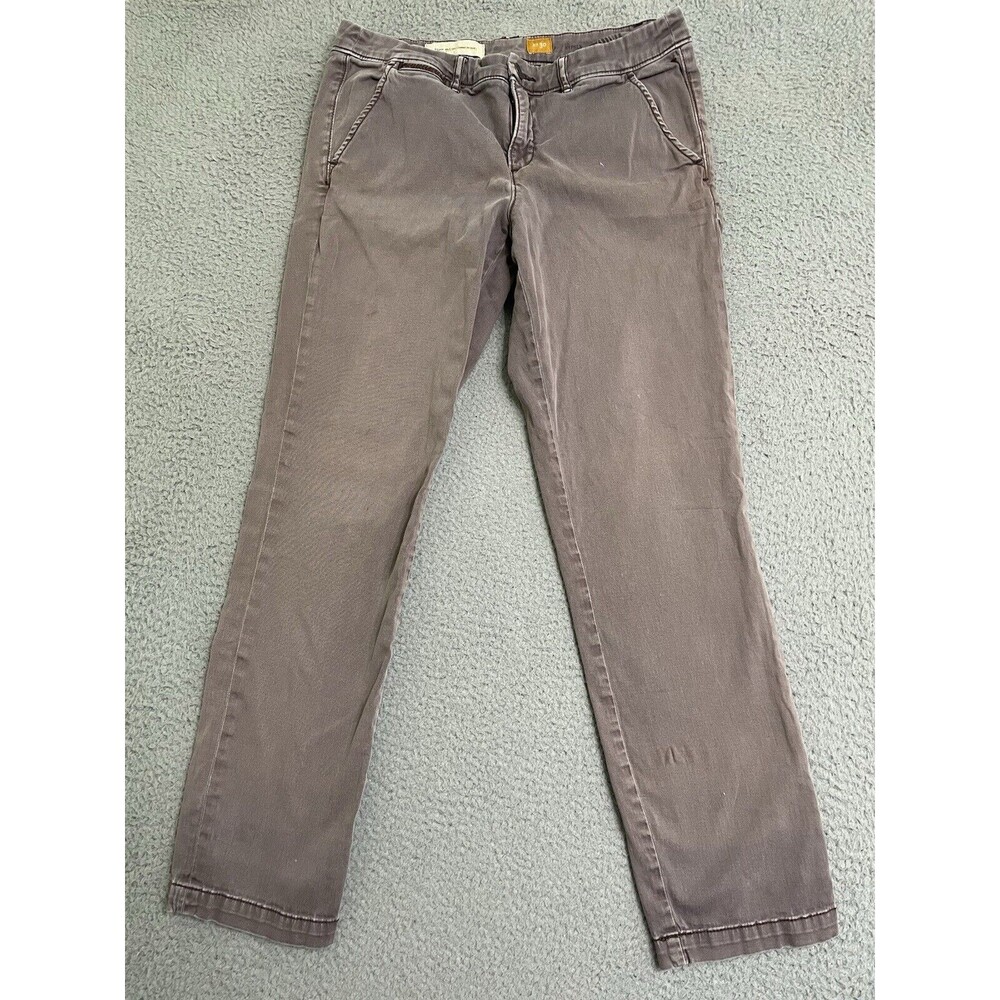 Anthropologie Pilcro and the Letterpress Pants Fit Hyphen Sz 30 Purple Chinos